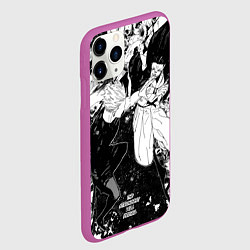 Чехол iPhone 11 Pro матовый Годжо против Сукуны - Магическая битва, цвет: 3D-фиолетовый — фото 2