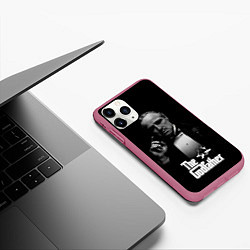 Чехол iPhone 11 Pro матовый Don Vito Corleone, цвет: 3D-малиновый — фото 2