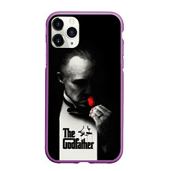 Чехол iPhone 11 Pro матовый The Godfather - Don Vito, цвет: 3D-фиолетовый