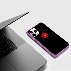 Чехол iPhone 11 Pro матовый Крайслер, цвет: 3D-фиолетовый — фото 2