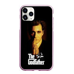 Чехол iPhone 11 Pro матовый The Godfather - Michael Corleone, цвет: 3D-розовый