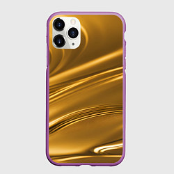Чехол iPhone 11 Pro матовый Золотой сплав абстрактная текстура, цвет: 3D-фиолетовый