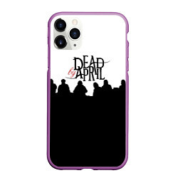 Чехол iPhone 11 Pro матовый Dead by april rock, цвет: 3D-фиолетовый