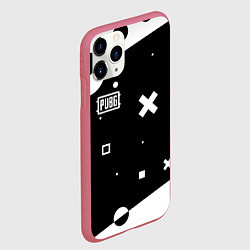 Чехол iPhone 11 Pro матовый PUBG game pattern, цвет: 3D-малиновый — фото 2