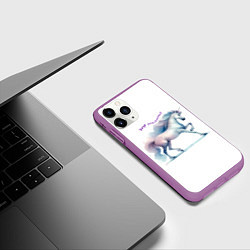 Чехол iPhone 11 Pro матовый Чаруй реальность, цвет: 3D-фиолетовый — фото 2