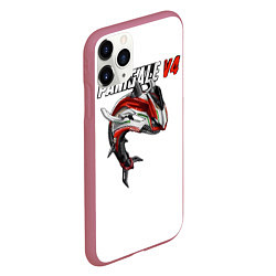 Чехол iPhone 11 Pro матовый Ducati Panigale V4 shark, цвет: 3D-малиновый — фото 2