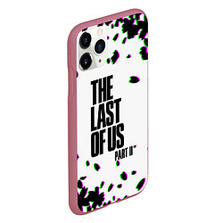 Чехол iPhone 11 Pro матовый The last of us лепестки, цвет: 3D-малиновый — фото 2