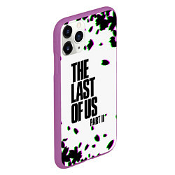 Чехол iPhone 11 Pro матовый The last of us лепестки, цвет: 3D-фиолетовый — фото 2