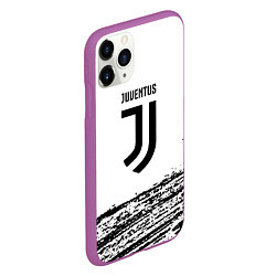 Чехол iPhone 11 Pro матовый Ювентус спорт краски, цвет: 3D-фиолетовый — фото 2