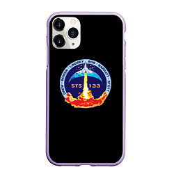 Чехол iPhone 11 Pro матовый NASA space trend, цвет: 3D-светло-сиреневый