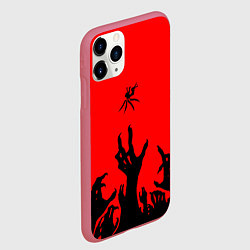 Чехол iPhone 11 Pro матовый V1 Ultrakill, цвет: 3D-малиновый — фото 2