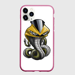 Чехол iPhone 11 Pro матовый Yamaha r6, цвет: 3D-малиновый