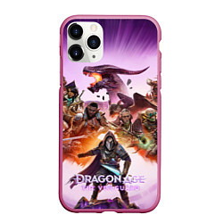 Чехол iPhone 11 Pro матовый Герои Dragon age the veilguard, цвет: 3D-малиновый