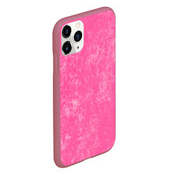 Чехол iPhone 11 Pro матовый Pink bleached splashes, цвет: 3D-малиновый — фото 2