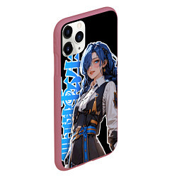 Чехол iPhone 11 Pro матовый Mushoku Tensei - Рокси тян, цвет: 3D-малиновый — фото 2