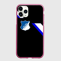 Чехол iPhone 11 Pro матовый Hoffenheim fc sport, цвет: 3D-малиновый