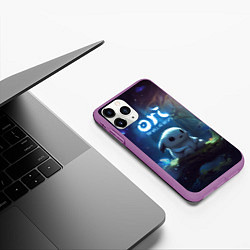 Чехол iPhone 11 Pro матовый Naru Ori and the Will of the Wisps, цвет: 3D-фиолетовый — фото 2