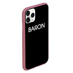 Чехол iPhone 11 Pro матовый Барон baron, цвет: 3D-малиновый — фото 2