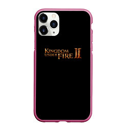 Чехол iPhone 11 Pro матовый Kingdom, цвет: 3D-малиновый