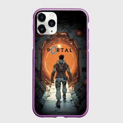 Чехол iPhone 11 Pro матовый Вперед в портал, цвет: 3D-фиолетовый