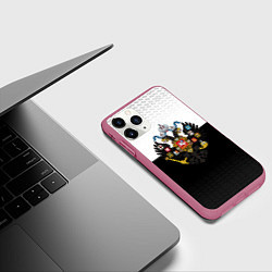Чехол iPhone 11 Pro матовый Имперская Россия с гербом, цвет: 3D-малиновый — фото 2