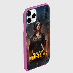 Чехол iPhone 11 Pro матовый PUBG game wallpaper, цвет: 3D-фиолетовый — фото 2