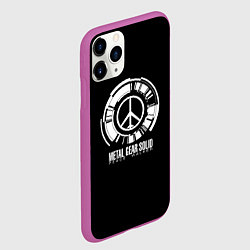 Чехол iPhone 11 Pro матовый Metal gear solid snake logo, цвет: 3D-фиолетовый — фото 2