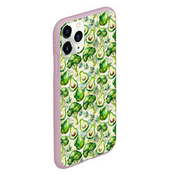 Чехол iPhone 11 Pro матовый Авокадо и брокколи, цвет: 3D-розовый — фото 2