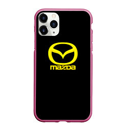 Чехол iPhone 11 Pro матовый Mazda yellow, цвет: 3D-малиновый