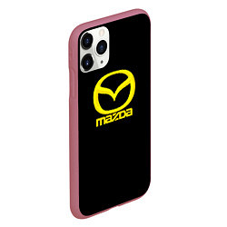 Чехол iPhone 11 Pro матовый Mazda yellow, цвет: 3D-малиновый — фото 2