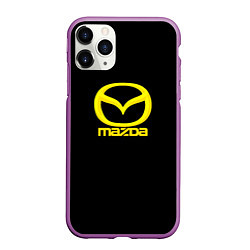 Чехол iPhone 11 Pro матовый Mazda yellow, цвет: 3D-фиолетовый