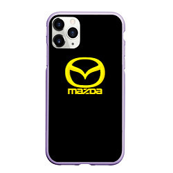 Чехол iPhone 11 Pro матовый Mazda yellow, цвет: 3D-светло-сиреневый