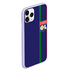 Чехол iPhone 11 Pro матовый Olympique lyonnais, цвет: 3D-светло-сиреневый — фото 2