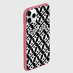 Чехол iPhone 11 Pro матовый Контра астралис лого, цвет: 3D-малиновый — фото 2