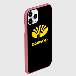 Чехол iPhone 11 Pro матовый Daewoo logo yellow, цвет: 3D-малиновый — фото 2
