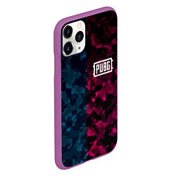 Чехол iPhone 11 Pro матовый PUBG camo texture, цвет: 3D-фиолетовый — фото 2