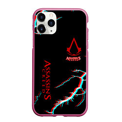 Чехол iPhone 11 Pro матовый Assassins Creed strom, цвет: 3D-малиновый