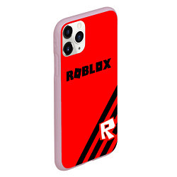 Чехол iPhone 11 Pro матовый Roblox geometry game, цвет: 3D-розовый — фото 2