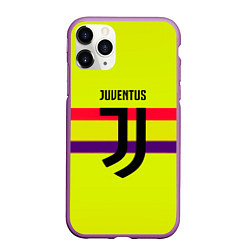 Чехол iPhone 11 Pro матовый Juventus sport line, цвет: 3D-фиолетовый