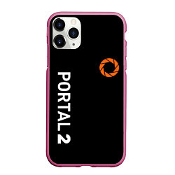 Чехол iPhone 11 Pro матовый Portal logo brend, цвет: 3D-малиновый