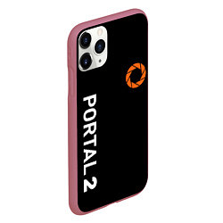 Чехол iPhone 11 Pro матовый Portal logo brend, цвет: 3D-малиновый — фото 2