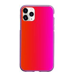 Чехол iPhone 11 Pro матовый Лучезарное сияние, цвет: 3D-фиолетовый