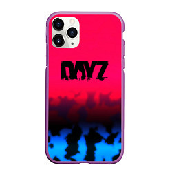 Чехол iPhone 11 Pro матовый Dayz камуфляж, цвет: 3D-фиолетовый