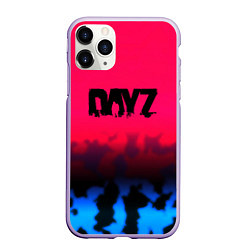 Чехол iPhone 11 Pro матовый Dayz камуфляж, цвет: 3D-светло-сиреневый