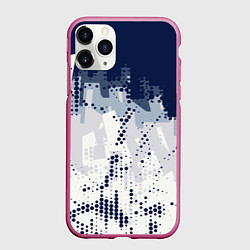 Чехол iPhone 11 Pro матовый Яркий абстрактный узор для спорта, цвет: 3D-малиновый
