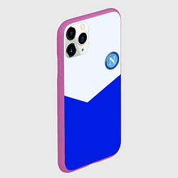 Чехол iPhone 11 Pro матовый Napoli fc geometry, цвет: 3D-фиолетовый — фото 2