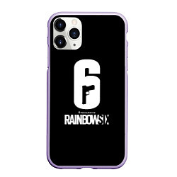 Чехол iPhone 11 Pro матовый Rainbow six ubisoft game, цвет: 3D-светло-сиреневый