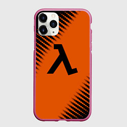 Чехол iPhone 11 Pro матовый Half life orange box, цвет: 3D-малиновый