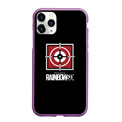 Чехол iPhone 11 Pro матовый Rainbow six action game, цвет: 3D-фиолетовый