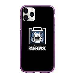 Чехол iPhone 11 Pro матовый Rainbnow six онлайн шутер, цвет: 3D-фиолетовый